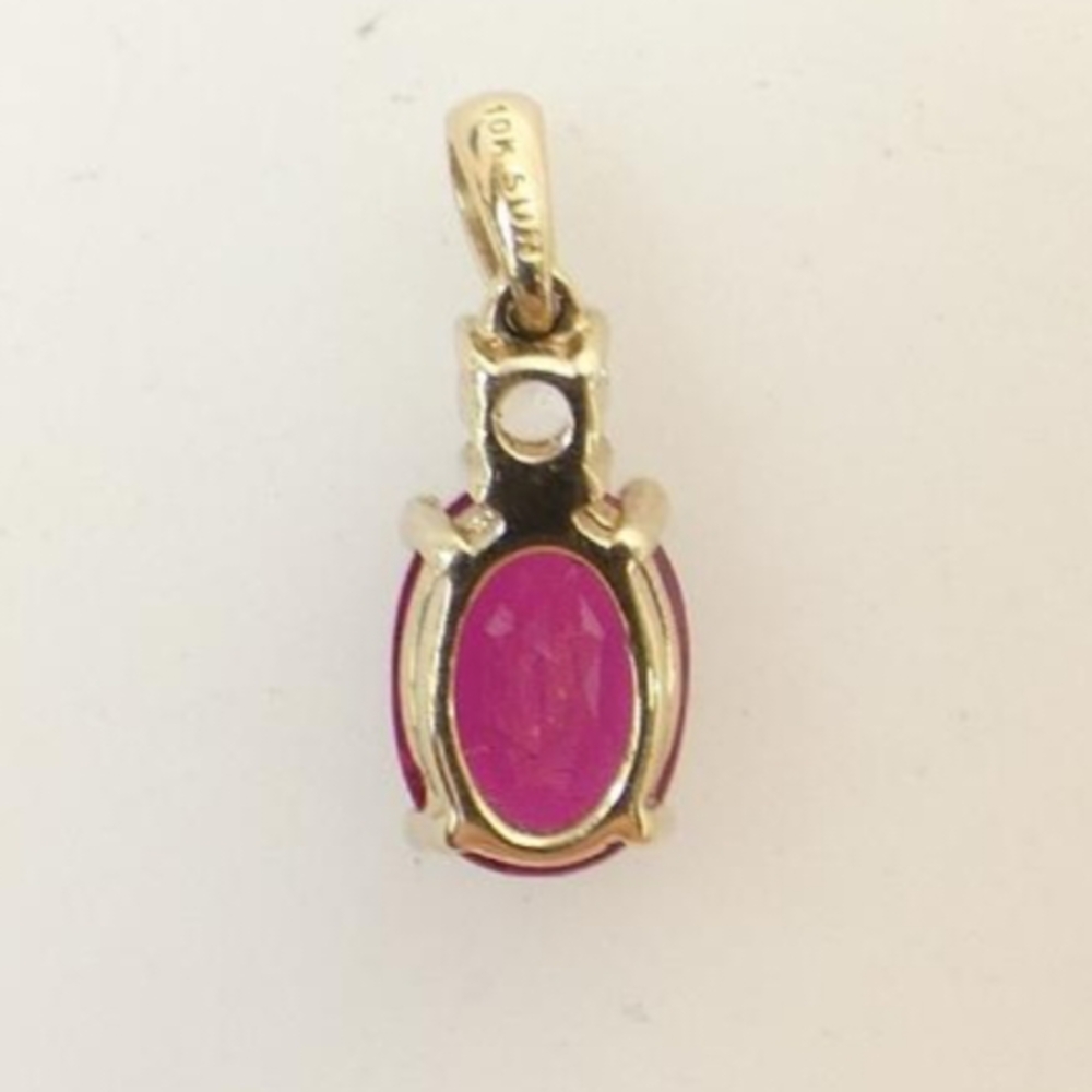 Ruby And Sapphire Pendant - Picture 4 of 5